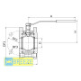 Кран шаровой 11с42п DN 25/25 PN 16 BREEZE