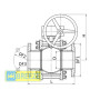Кран шаровой с редуктором 11с341п DN150/150 PN 16 BREEZE