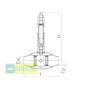 Кран шаровой с удлинённым штоком 11с037п DN150/150 PN 25 BREEZE