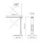 LED лампа настольная VIDEX TF05W 7W 3000-5500K