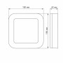 LED светильник ART IP65 квадратный VIDEX 15W 5000K