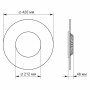 LED светильник акриловый круглый VIDEX 24W 4100K