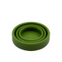 Стакан складной силиконовый Tramp с крышкой 180ml olive TRC-083-olive