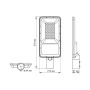 LED фонарь уличный автономный VIDEX 40W 5000K