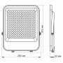 LED прожектор светодиодный Videx Premium F2 150W 5000K