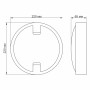 LED светильник IP65 круглый VIDEX 18W 5000K сенсорный