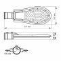 LED фонарь уличный VIDEX 30W 6500K 
