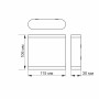 LED Светильник архитектурный AR06 IP54 VIDEX 6W 2700K белый