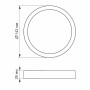 LED Светильник круглый накладной VIDEX 12W 5000K White