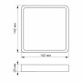 LED Светильник накладной квадрат VIDEX 12W 5000K White