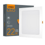 LED светильник Back встроенный квадрат VIDEX 22W 5000K