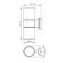 LED Светильник архитектурный AR082G IP54 VIDEX E27x2