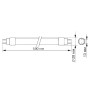 LED FITO лампа VIDEX T8F 9W 0.6M