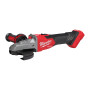 Аккумуляторная углошлифовальная машина с плоским редуктором MILWAUKEE M18 FSAGF125XB-0X 4933478438