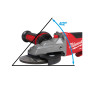 Аккумуляторная углошлифовальная машинас плоским редуктором MILWAUKEE M18 FSAGF125XPDB-0X 4933478439