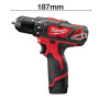 Акумуляторний дриль-шурупокрут MILWAUKEE M12 BDD-0 4933441930