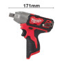 Аккумуляторный импульсный гайковерт MILWAUKEE M12 BIW12-0 4933447134