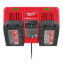 Быстрое зарядное устройство MILWAUKEE M18 DFC на два порта 4932472073