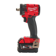 Аккумуляторный гайковерт высокомоментный MILWAUKEE 1/2" M18 FIW2F12-502X, 339Нм (+зар.пристрій, 2акум.Х 5Аг,HD кейс) 4933478444