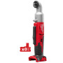Акумуляторний компактний кутовий гвинтокрут MILWAUKEE 1/4” Hex M18 BRAIW-0 (76 Нм) 4933447899