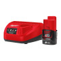 Энергокомплект Li-Ion MILWAUKEE, M12 NRG-201 ( +З/У 1 акум.Х 2Аг)  4933451900