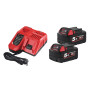 Энергокомплект MILWAUKEE Li-Ion M18 NRG-502 (В5 2шт; з/у M12-18FC) + подарок Аккумулятор M12 B2 4933459217