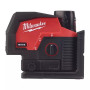 Линейно-точечный лазерный нивелир Milwaukee M12 3PL-0C 4933478100 с зелёным лучом