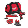 Аккумуляторный набор инструментов M12 ВPP2D-402B MILWAUKEE 4933441250