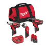 Аккумуляторный набор инструментов М12 ВPP3А-202В MILWAUKEE 4933441225