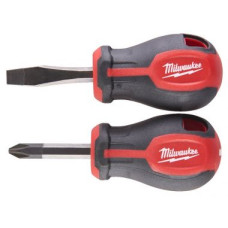 Набор коротких отверток магнитных с трехгранной рукояткой (2шт) MILWAUKEE 4932471810