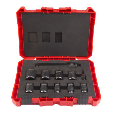 Набор ударных головок 1/2" 11 предметов (10-24мм)  MILWAUKEE  SHOCKWAVE™ IMPACT DUTY  4932478290