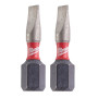 Насадка Milwaukee SHOCKWAVE SL0,8x5,5 25мм (2 шт)
