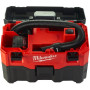 Аккумуляторный пылесос для влажной и сухой уборки MILWAUKEE M18 VC2-0 4933464029