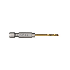 Сверло по металлу Milwaukee RedHEX HSS-G TiN. 2.5мм (10 шт)
