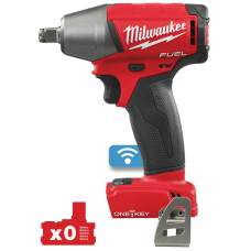 Аккумуляторный ударный гайковерт MILWAUKEE 1/2" M18 FUEL ONEIWF12-0 ONE-KEY с фрикц. кольцом 4933451153