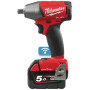 Акумуляторний ударний гайкокрут  MILWAUKEE 1/2" M18 FUEL ONEIWF12-502X ONE-KEY з фрикц. кільцем (300 Нм) 4933451374