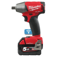 Аккумуляторный ударный гайковерт MILWAUKEE 1/2" M18 FUEL ONEIWP12-502X ONE-KEY с фиксацией пином 4933451372