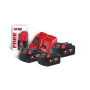 Энергокомплект MILWAUKEE M18 NRG-503 (В5 3шт; з/у M12-18FC) + подарок Аккумулятор M12 B2 4933451423