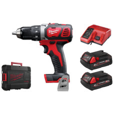 Аккумуляторная компактная дрель-шуруповерт MILWAUKEE M18 BDD-202X 4933446195
