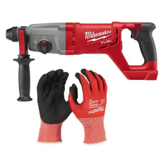 Аккумуляторный перфоратор бесщёточный MILWAUKEE M18 CHD-0 + перчатки стойкие к порезам 1 класса 4933479903-KIT