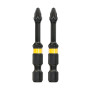 Набор бит DeWALT, IMPACT TORSION EXTREME, ударные, Pozidriv, Pz2, L=57 мм, 2 шт