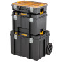 Ящик-тележка TSTAK 2.0 DeWALT, 550х440х630 мм, увеличенной вместимости с лотком