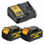 Акумуляторний ударний гайковерт DeWALT DCF900P2G безщітковий, 2 акб 18V XR Li-lon, з/п