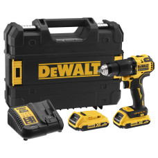 Аккумуляторная ударная дрель-шуруповерт безщеточная DeWALT DCD709D2T