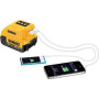 Акумуляторний ліхтар світлодіодний DCL040 + USB адаптер DeWALT DCB090