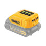 Акумуляторний ліхтар світлодіодний DCL040 + USB адаптер DeWALT DCB090