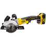 Акумуляторна дискова пила DeWALT DCS571P2, 2 акб 5 Ah, з/п в TSTAK