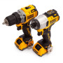 Акумуляторний набір з двох інструментів безщіткових DeWALT DCK2110L2T