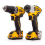 Акумуляторний набір з двох інструментів безщіткових DeWALT DCK2110L2T