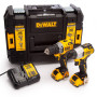 Акумуляторний набір з двох інструментів безщіткових DeWALT DCK2110L2T